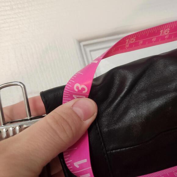 Vintage Genuine Leather Women's Pencil Midi Skirt- Size 7/8 - Picture 6 of 9